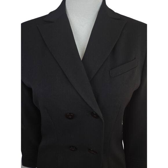 Larry Levine Jackets & Blazers - Womens blazer size 10 misses M medium black suit coat lined Larry Levine pockets